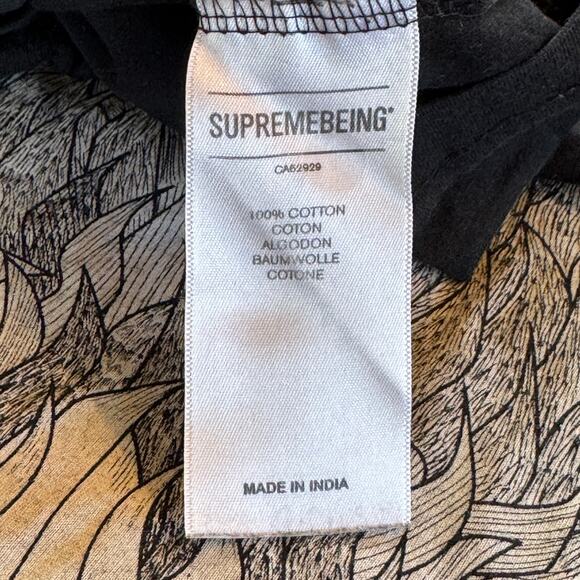 Supremebeing, Black Lion T-shirt Respect The Beard, Size XL - Picture 7 of 8